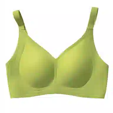 内在密码 无痕固定杯内衣女薄款大胸显小果冻条软无钢圈文胸 两件装