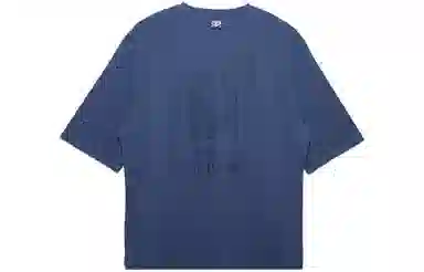 New Era Logo Crewneck T-Shirt Blue
