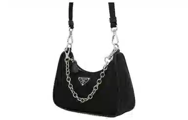 Prada Re-Edition Hobo Mini Black