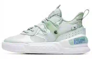 乔丹 防滑耐磨透气 中帮 板鞋 女款 玉石绿