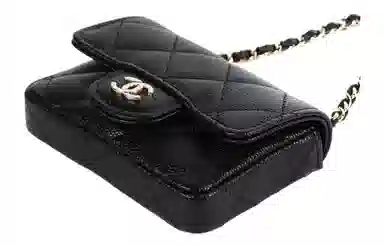 CHANEL 22B Chain Bag Black