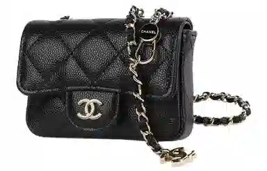 CHANEL 22B Chain Bag Black