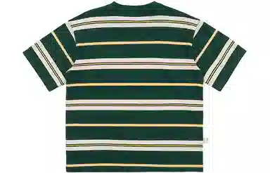 BENMYSHOWER Rainbow Stripe T-Shirt Navy