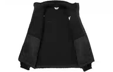 The North Face Logo Fleece Jacket Black