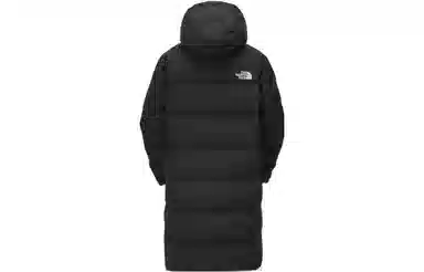 The North Face Logo Print Puffer Jacket Black