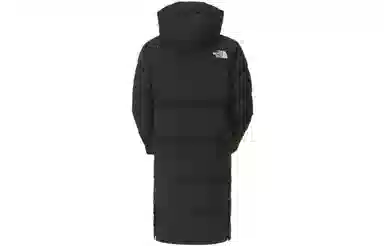 The North Face Logo Hoodie Down Coat Black