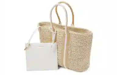 CHARLESKEITH Tote ChocolateWhite