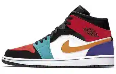 Jordan Air Jordan 1 Mid WhiteRedMulti