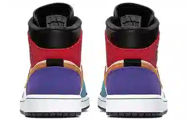 Jordan Air Jordan 1 Mid WhiteRedMulti