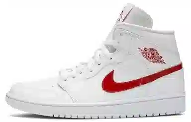 Jordan Air Jordan 1 Mid White University Red