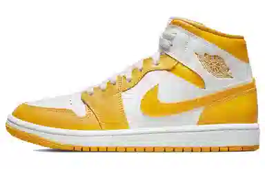 Jordan Air Jordan 1 Mid White Yellow