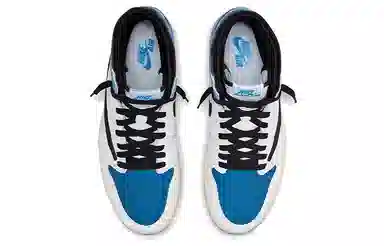 Travis Scott x Air Jordan 1 High Blue White Black