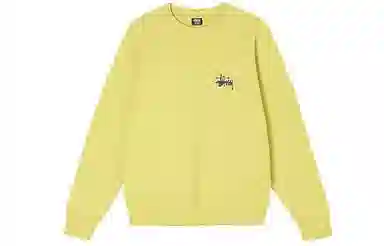 Stussy Basic Back Logo Crewneck Black