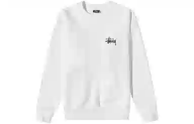 Stussy Basic Back Logo Crewneck Black