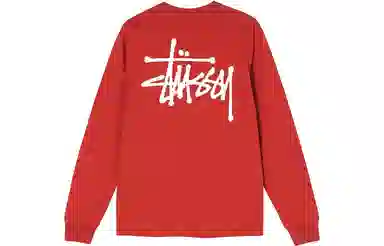 Stussy Classic Logo Crewneck Long Sleeve Tee