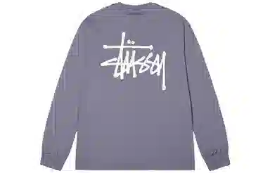Stussy Classic Logo Crewneck Long Sleeve Tee