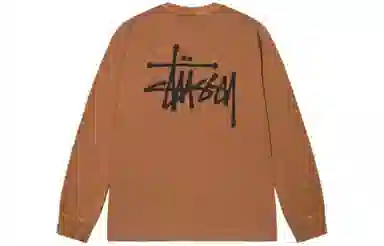 Stussy Classic Logo Crewneck Long Sleeve Tee