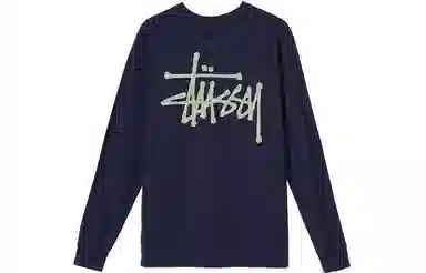 Stussy Classic Logo Crewneck Long Sleeve Tee