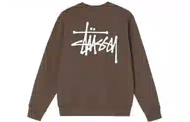 Stussy Basic Back Logo Crewneck Black