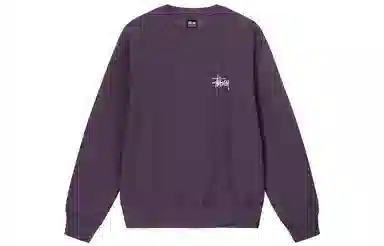 Stussy Basic Back Logo Crewneck Black
