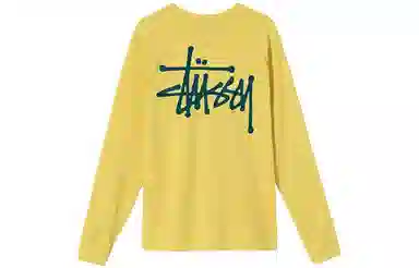 Stussy Classic Logo Crewneck Long Sleeve Tee