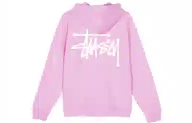 Stussy Logo Pullover Hoodie Black