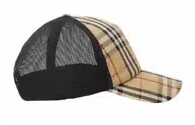 Burberry Adjustable Check Cap Beige