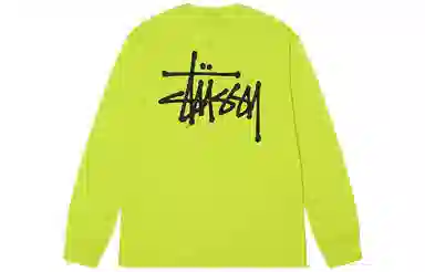 Stussy Classic Logo Crewneck Long Sleeve Tee