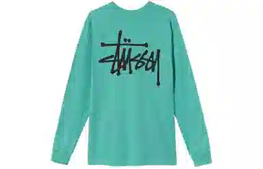 Stussy Classic Logo Crewneck Long Sleeve Tee
