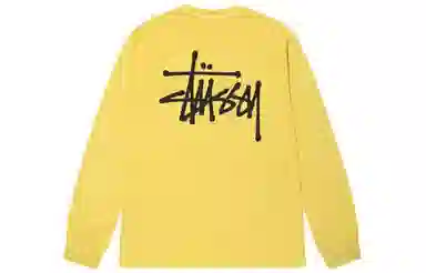 Stussy Classic Logo Crewneck Long Sleeve Tee
