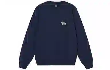 Stussy Basic Back Logo Crewneck Black
