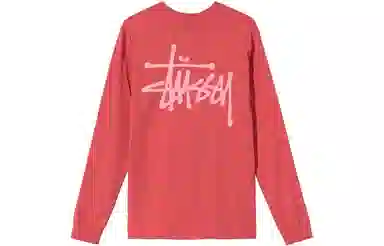 Stussy Classic Logo Crewneck Long Sleeve Tee