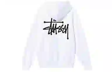 Stussy Logo Pullover Hoodie Black
