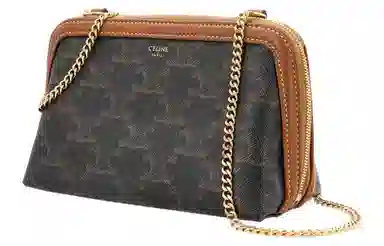 CELINE Triomphe Canvas Chain Bag