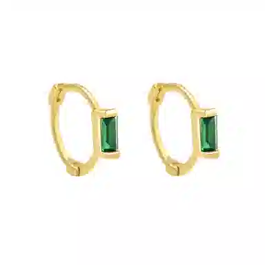 一撇一捺 摩登年代绿色轻奢高级感法风复古祖母绿 手环 女款