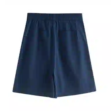 茵曼 纯色高腰休闲直筒五分短裤 女款