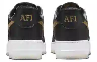 Nike Air Force 1 Low "Black and Metallic Gold"