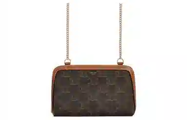 CELINE Triomphe Canvas Chain Bag