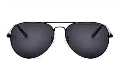 亖觉 双梁镜蛤蟆镜防紫外线偏光椭圆框 飞行员式 太阳眼镜 男女同款情侣款 金框/黑框 渐变片