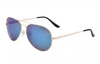 亖觉 双梁镜蛤蟆镜防紫外线偏光椭圆框 飞行员式 太阳眼镜 男女同款情侣款 金框/黑框 渐变片