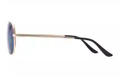 亖觉 双梁镜蛤蟆镜防紫外线偏光椭圆框 飞行员式 太阳眼镜 男女同款情侣款 金框/黑框 渐变片