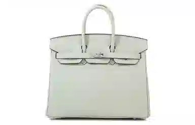 HERMES Birkin 25 Togo 0W Gris Neve