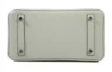 HERMES Birkin 25 Togo 0W Gris Neve