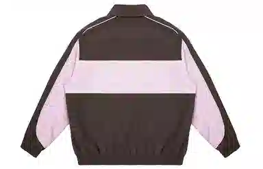 EMPTY REFERENCE Retro Patchwork Jacket Pink Brown