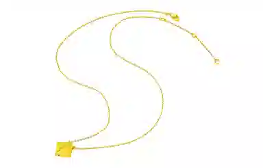 周大福 几何菱形 光沙工艺 足金 按克计价 黄金吊坠 女款