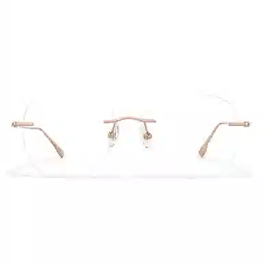 【联系客服可配度数】 佐川 超轻纯钛无边框眼镜近视多边形眼镜框潮流圆脸显瘦 不规则/多边形 功能性眼镜 男女同款情侣款 礼盒装