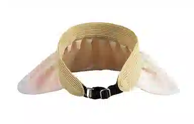 白卷 夏季出行防紫外线贝壳渐变双面可戴空顶 防晒帽 女款