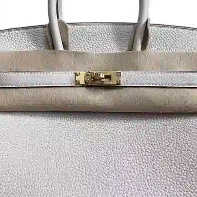 HERMES Birkin 25 Togo M4 Gris Pale