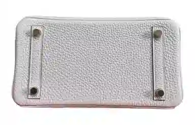 HERMES Birkin 25 Togo M4 Gris Pale