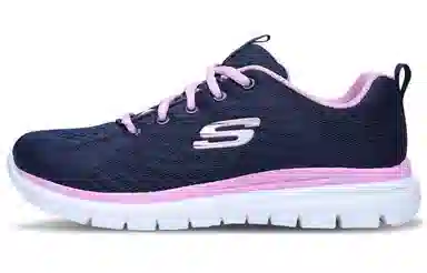 Skechers Graceful Get Connected Blue Pink White